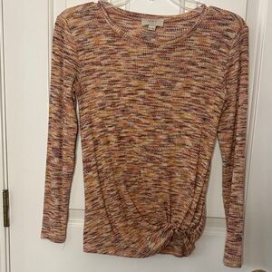 LOFT Multicolor Long Sleeve Knit Top
